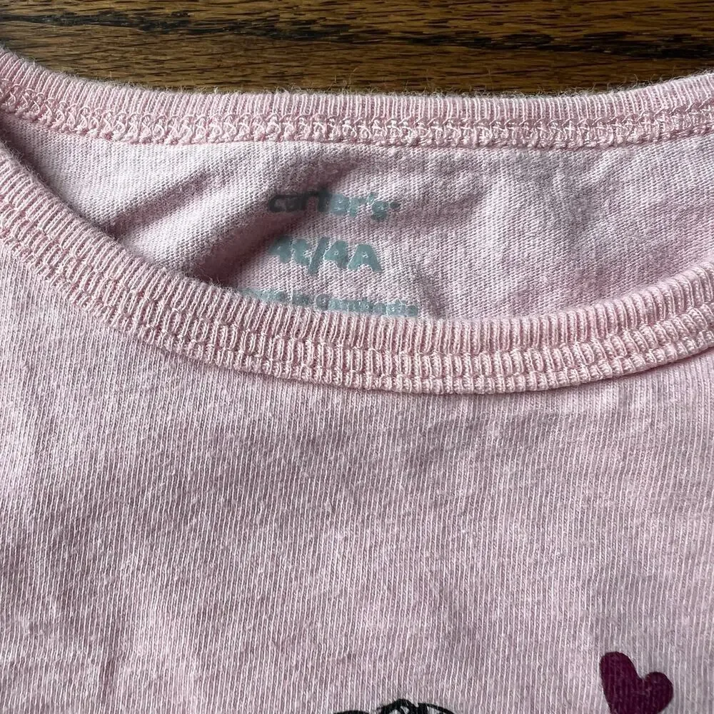 Carter's Ballet Pink Girl's Diverse Multicultural Long Sleeve Tee Shirts - 4T